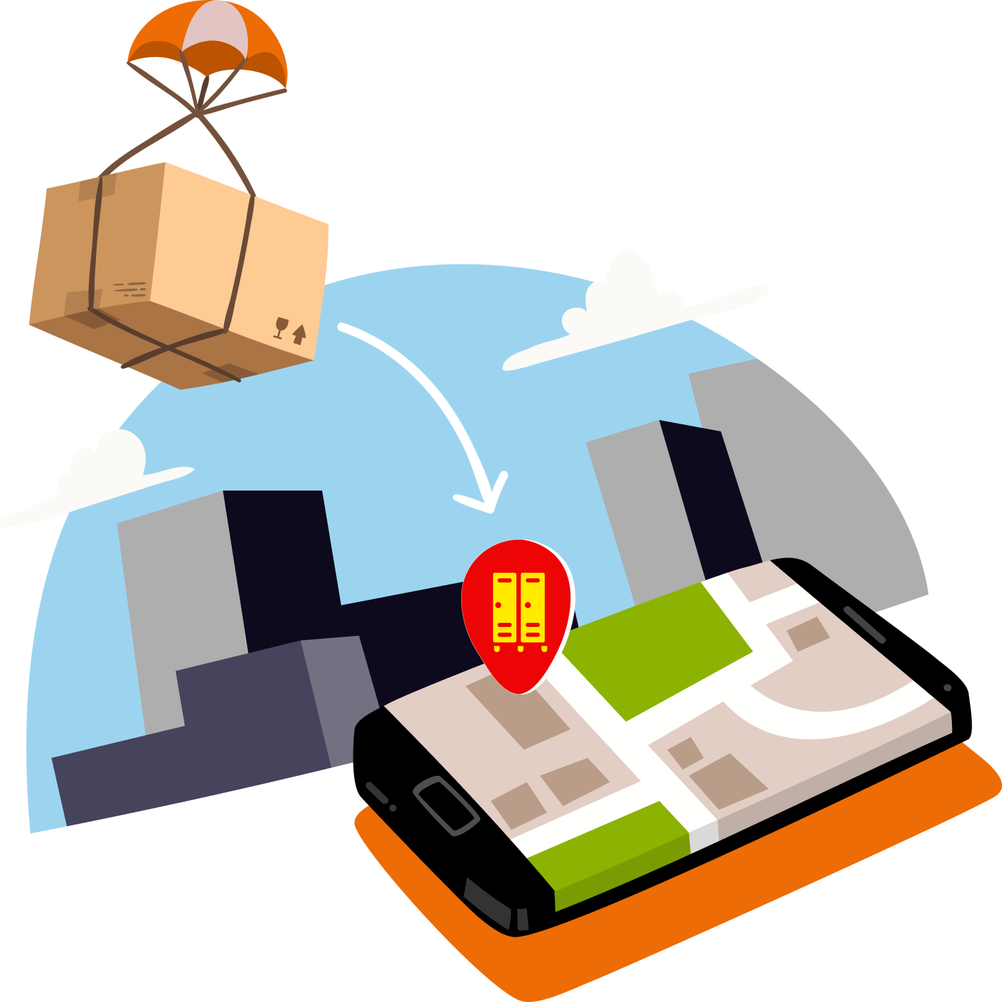 Locker to Locker Transfer Illustration